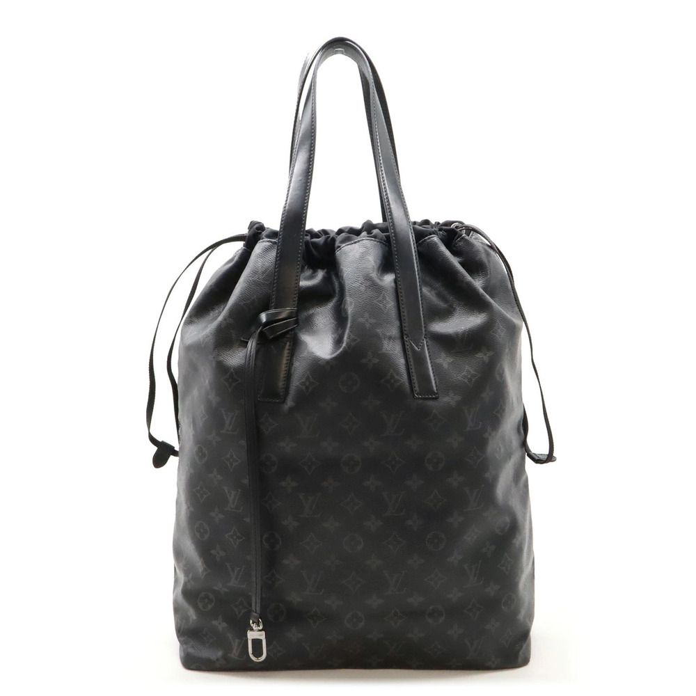 LOUIS VUITTON Monogram Eclipse Black Cabas Tote Bag Shoulder Drawstring Pouch
